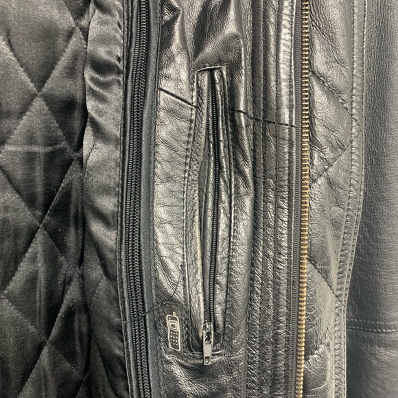 ✨Host Pick✨American Outerwear black leather jacket sz 3XLT - Picture 6 of 11